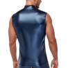 NEK Débardeur avec zip Top Andio Bleu métallisé